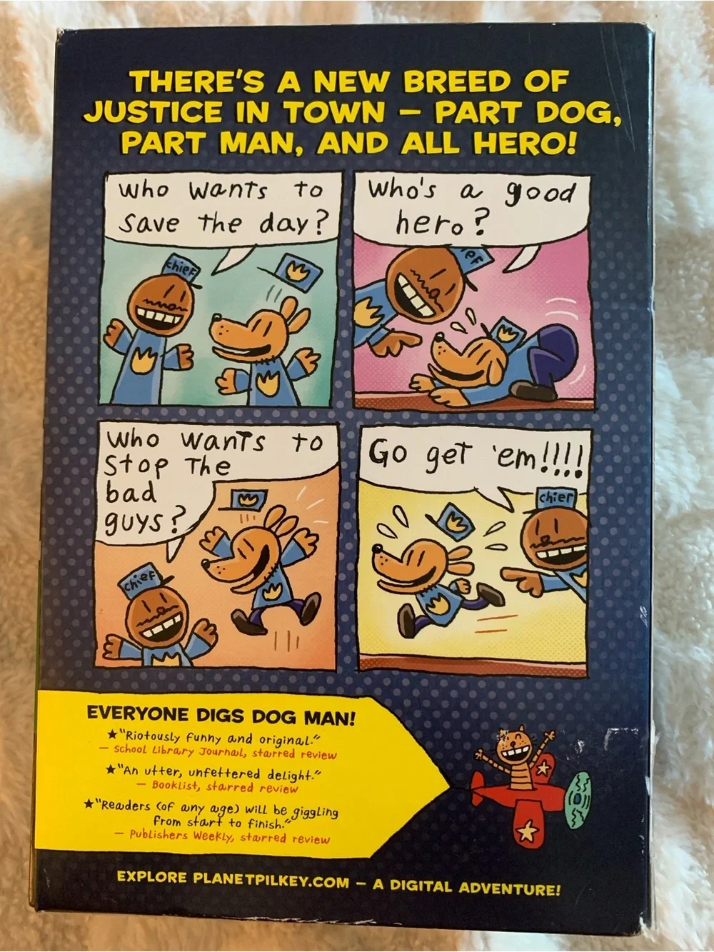 Dog Man The Epic Collection, Dav Pilkey 3 Book Set, Captain Underpants Creator